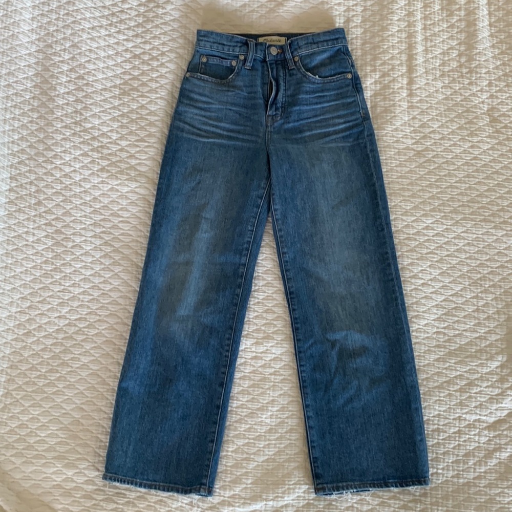 Madewell Slim Wide Leg Crop jeans Size 24
